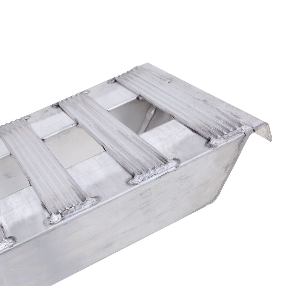HD Ramps 7' 6" L X 15' W Aluminum Car Trailer Ramps, Hook End, Knife Foot - 7,000 lb. Per Axle