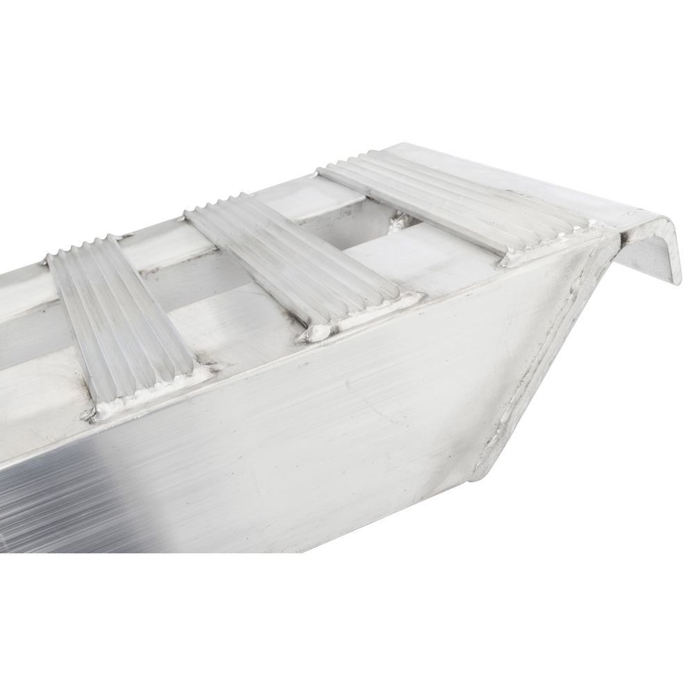 HD Ramps 14' L X 16' W Aluminum Car Trailer Ramps, Hook End, Knife Foot - 8,000 lb. Per Axle