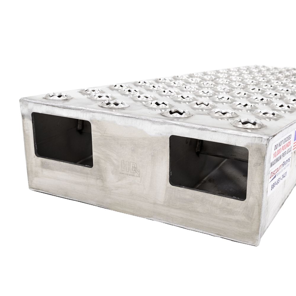 HD Ramps 36" L x 16" W Aluminum Shipping Container Wedge Ramps - 10,000 lb. Cap