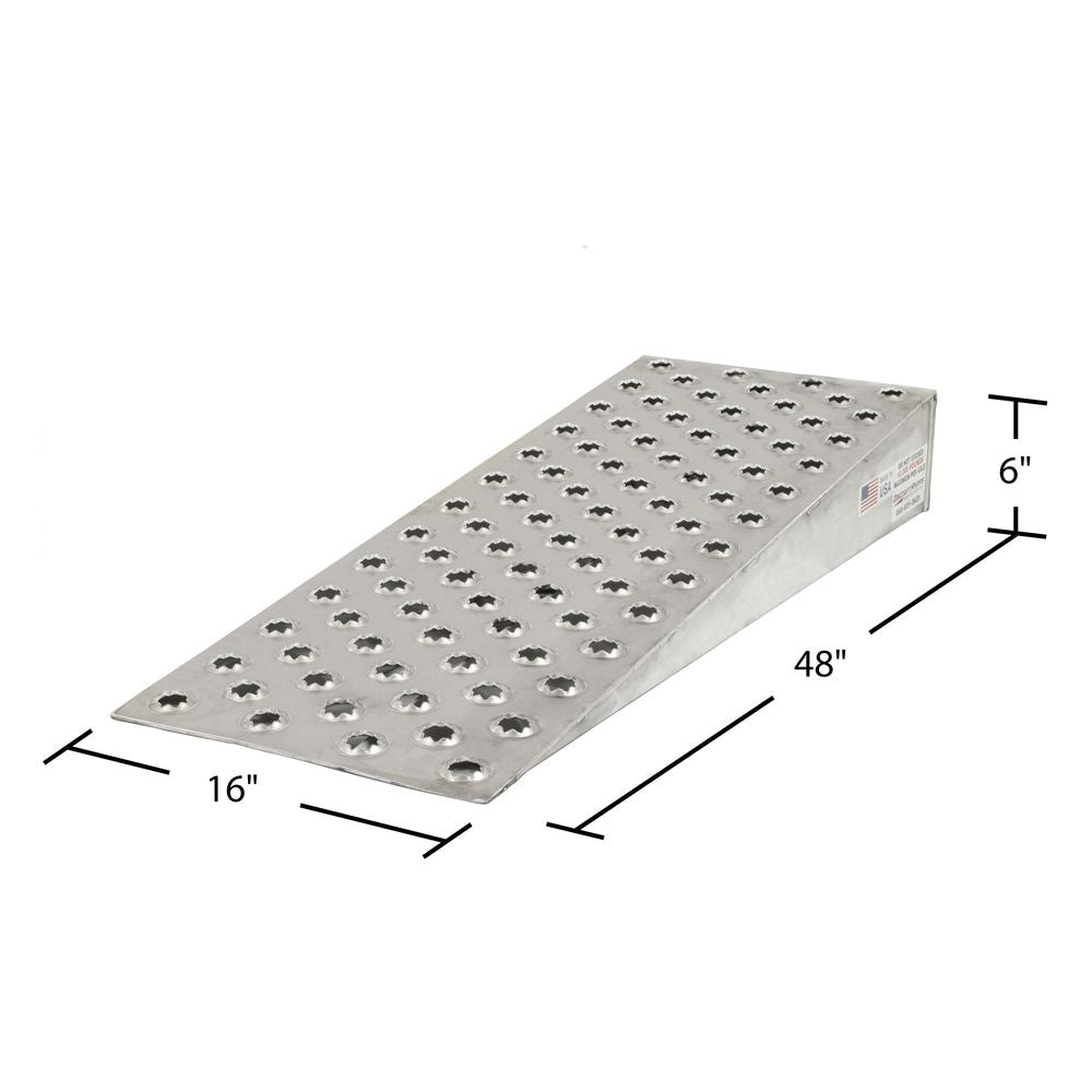 HD Ramps 48" L x 16" W Aluminum Shipping Container Wedge Ramps - 10,000 lb. Cap