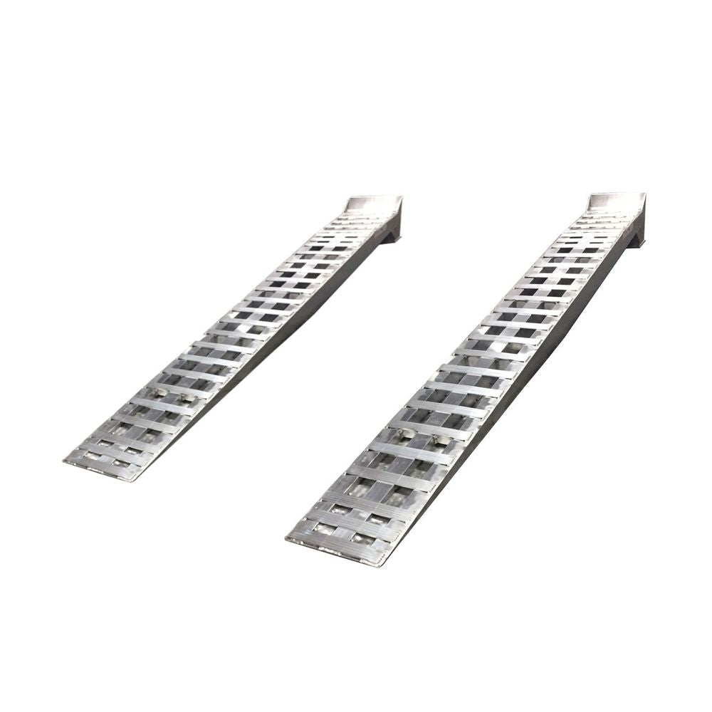 HD Ramps 11-1/2' L x 15" W Heavy-Duty Aluminum Low-Profile Semi-Truck Service Ramps - 15,000 lb. per Axle