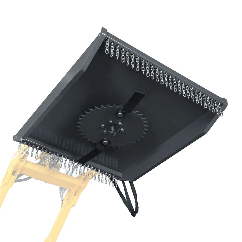 MechMaxx 42'' Mini Skid Steer Brush Cutter, Hydraulic Motor