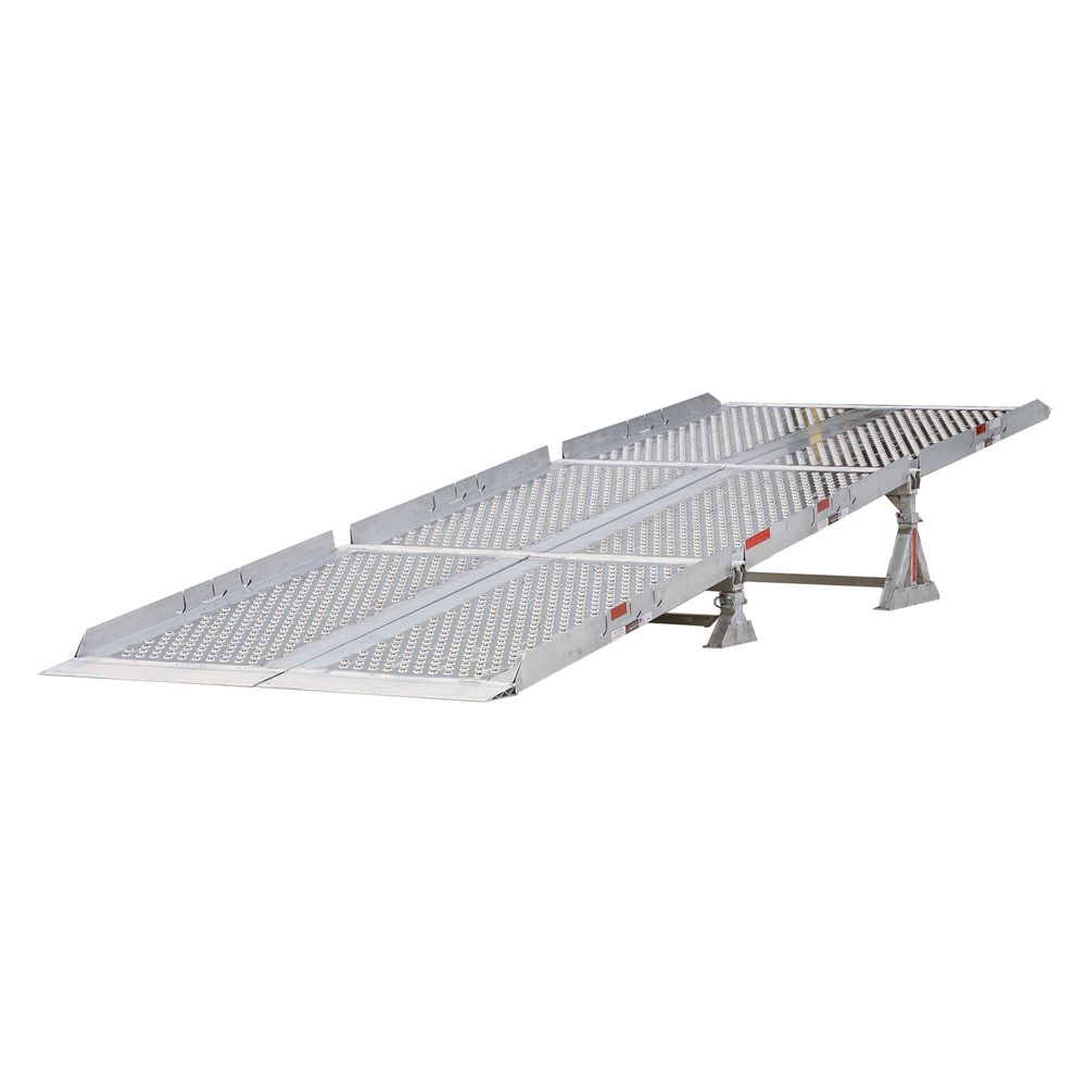HD Ramps 84" W Aluminum Portable Modular Mini Yard Ramp System – 30,000 lb. Cap