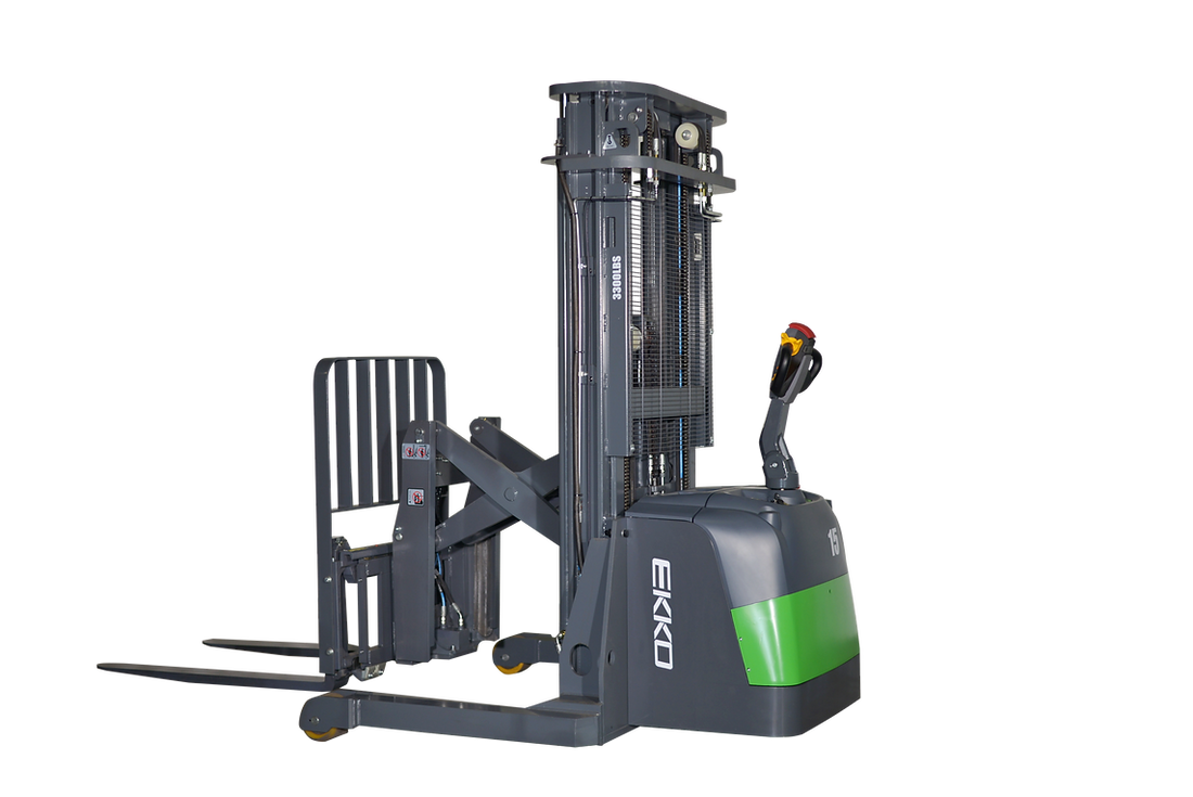 EKKO ER15-216Li Lithium Walkie Reach Truck 3300 lb Cap., 216" Height