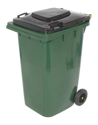 Vestil High Density Polyethylene 64 Gallon Trash Can Gray