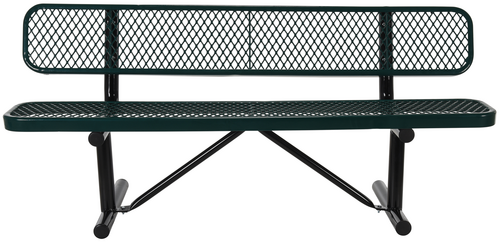 Vestil Steel Bench Expanded Metal 96 In.