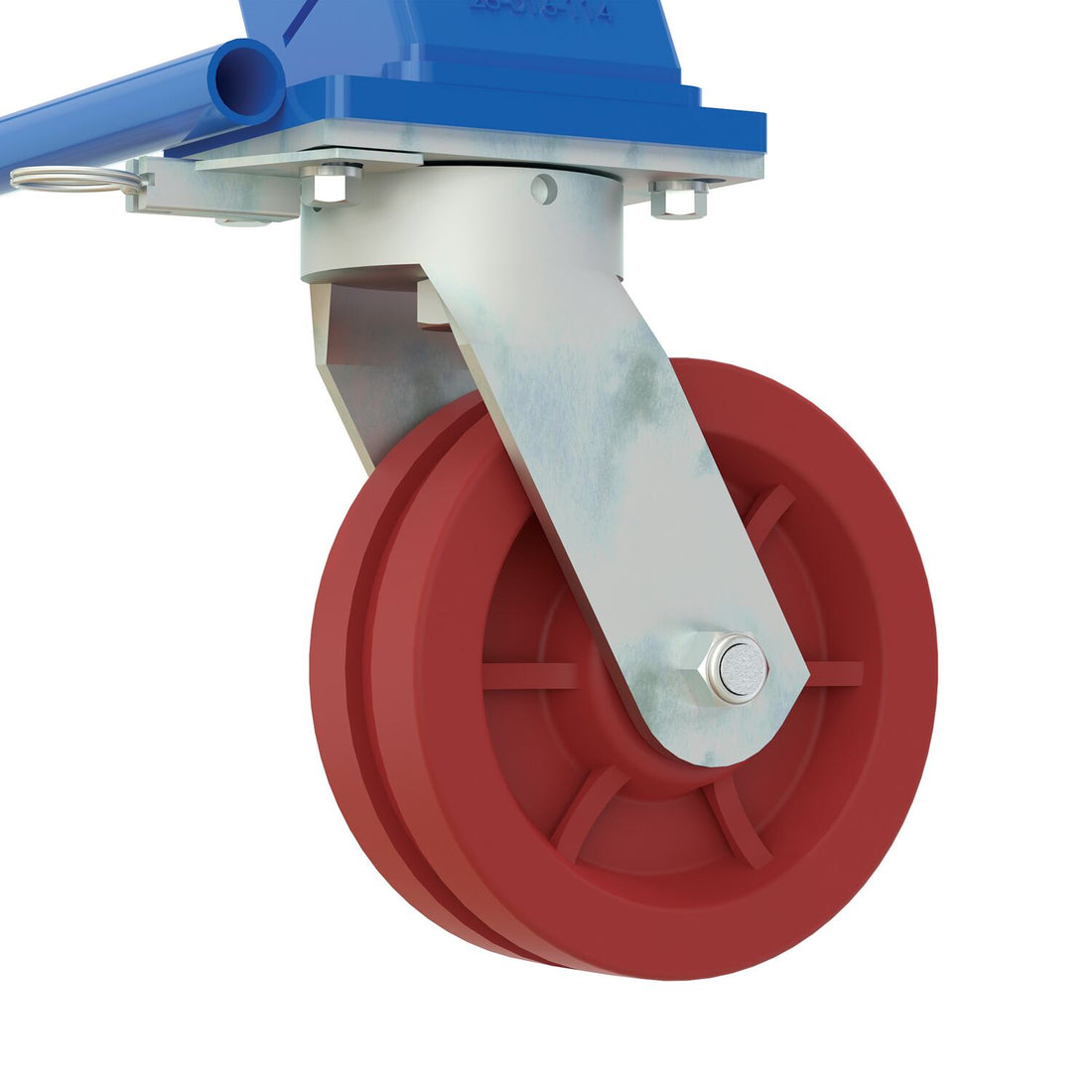Vestil Steel Knock-Down Adjustable Height Gantry Crane with V-Groove Ductile Steel Casters 15 Ft. Wide x 10 Ft. Max Usable Height 6,000 Lb. Capacity Blue