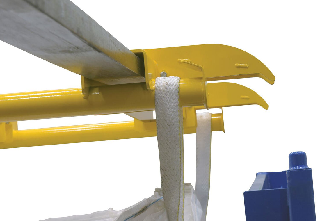 Steel Bulk Bag Lifter Kit 1000 lb Capacity Yellow/Blue