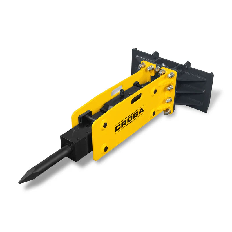 MechMaxx 300ft-lbs Hydraulic Mini Skid Steer Concrete Breaker Hammer Attachment