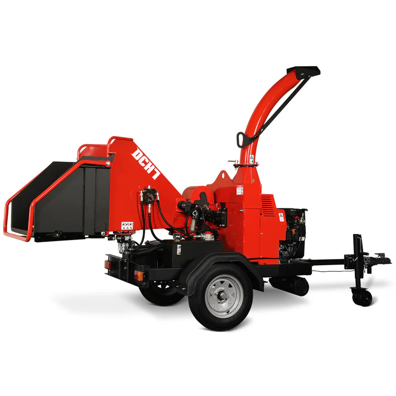 MechMaxx 25hp 750cc Twin Cylinder ZONSEN Petrol Engine 7” Hydraulic Feeding Wood Chipper, DCH7