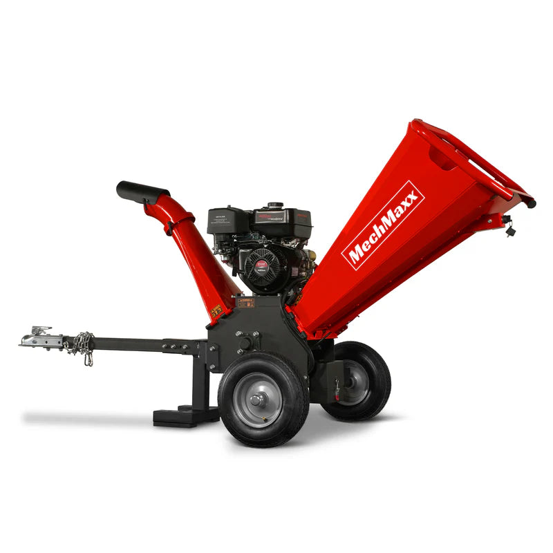 MechMaxx 5 inch E-start DUCAR 420cc Gasoline Engine Powered Wood Chipper , GS1500