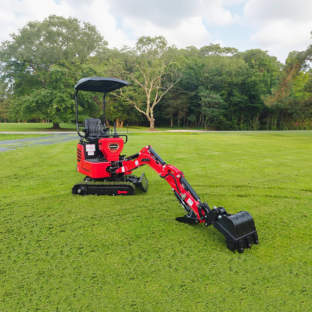 MechMaxx Mini Compact Excavator HONDA GX390 Engine, 65.7” Max. Digging Depth, 2280 LBS Operating Weight, MEC10