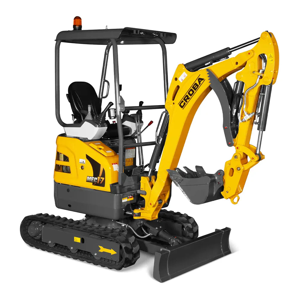 MechMaxx Mini Compact Excavator Kubota D902 Engine, 89” Max. Digging Depth, 4145 LBS Operating Weight, MEC17
