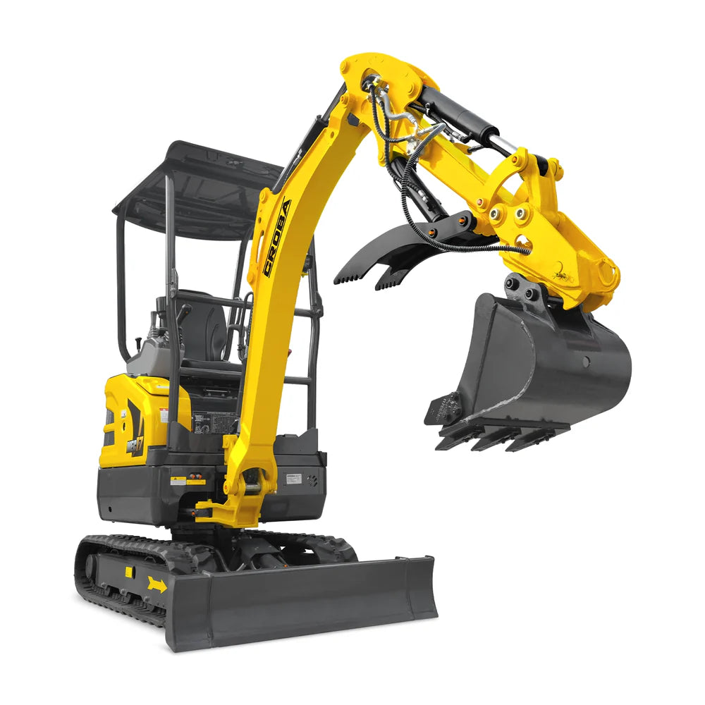MechMaxx Mini Compact Excavator Kubota D902 Engine, 95” Max. Digging Depth, 4190 LBS Operating Weight, MEC17PRO