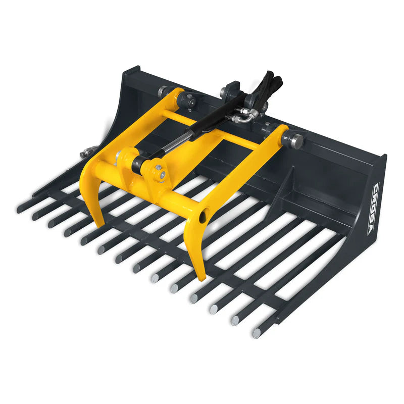 MechMaxx 20'' Width Mini Skid Steer Rock Grapple Bucket
