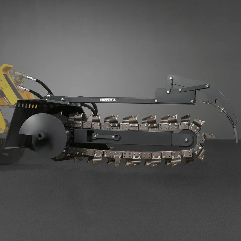 MechMaxx 20'' Cutting Depth Mini Skid Steer Trencher