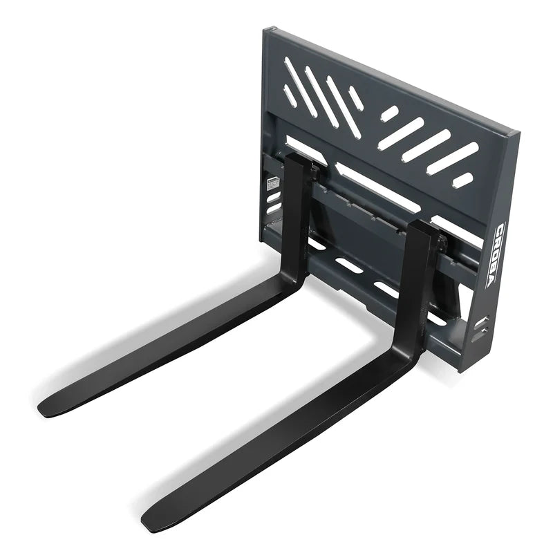MechMaxx 36'' Mini Skid Steer Pallet Fork Frame Attachment, 2204 lb Weight Capacity