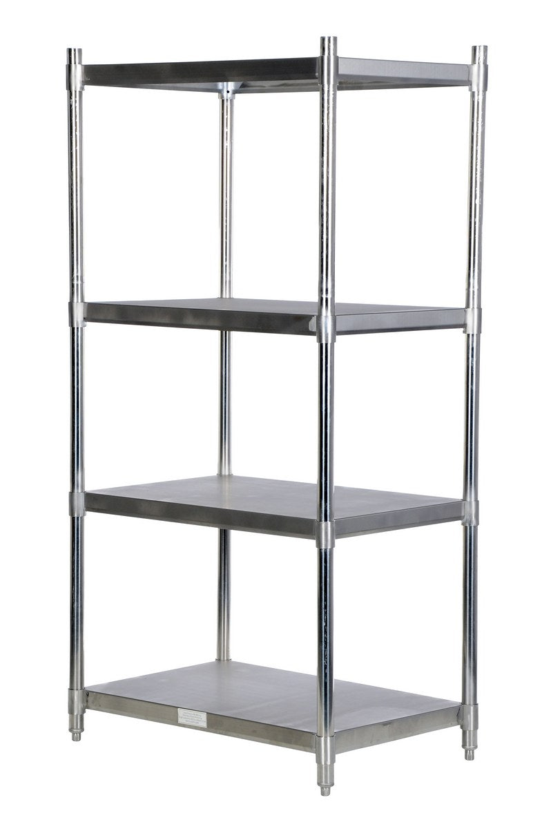Vestil Stainless Steel Shelving 36 In. x 24 In. 600 Lb. Capacity Brushed Silver