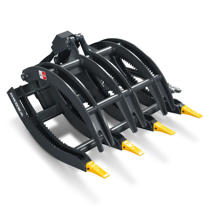 MechMaxx 44'' Mini Skid Steer Timber Grab 24'' Max Opening