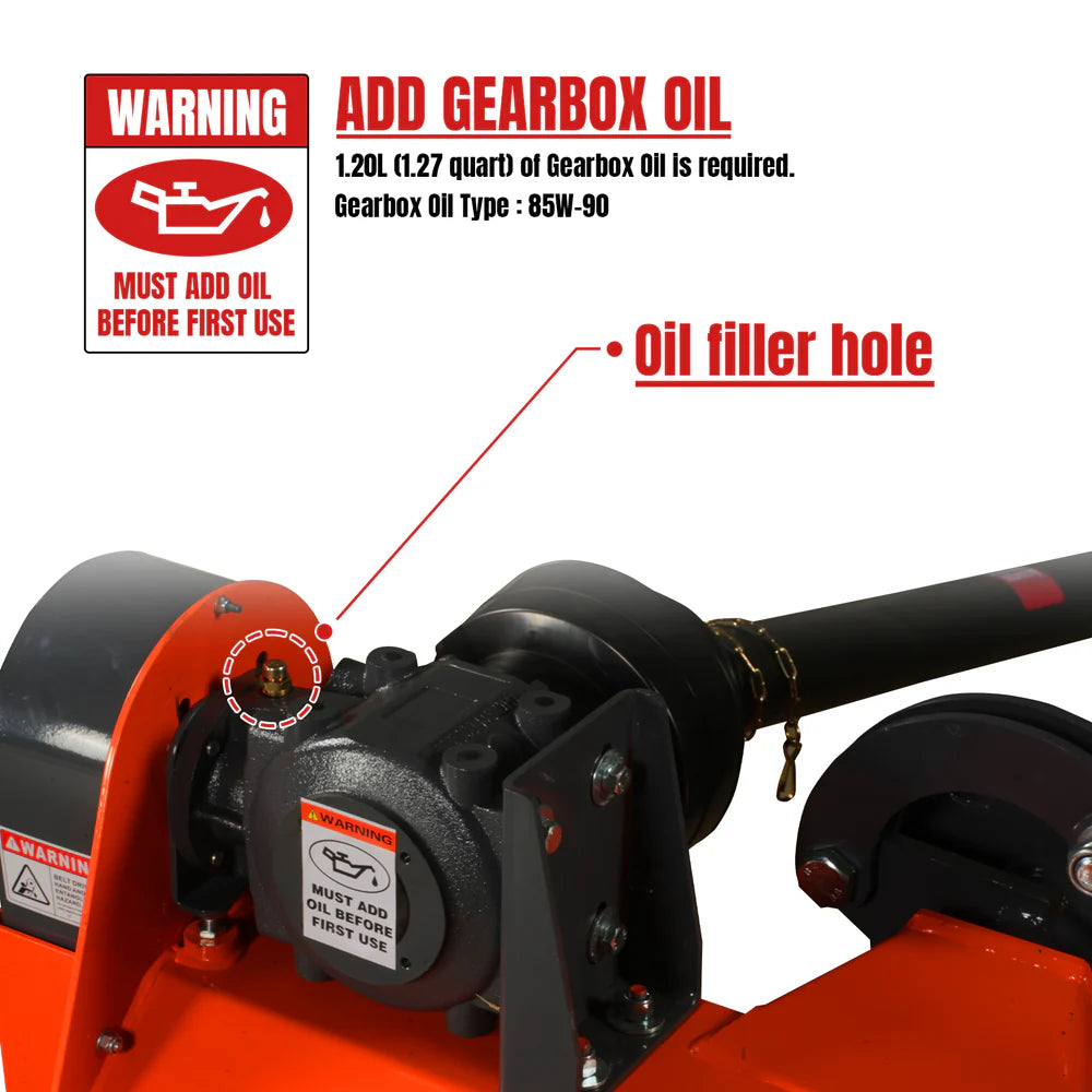 MechMaxx 65" Standard 3Point Offset Flail Ditch Bank Mower, 30-60HP, VAM65
