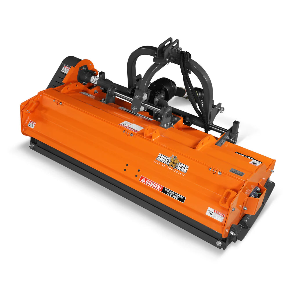 MechMaxx 72" Heavy Duty PTO Flail Mower with Hydraulic Side Shift 3 Point 50-75 hp, KDK72H