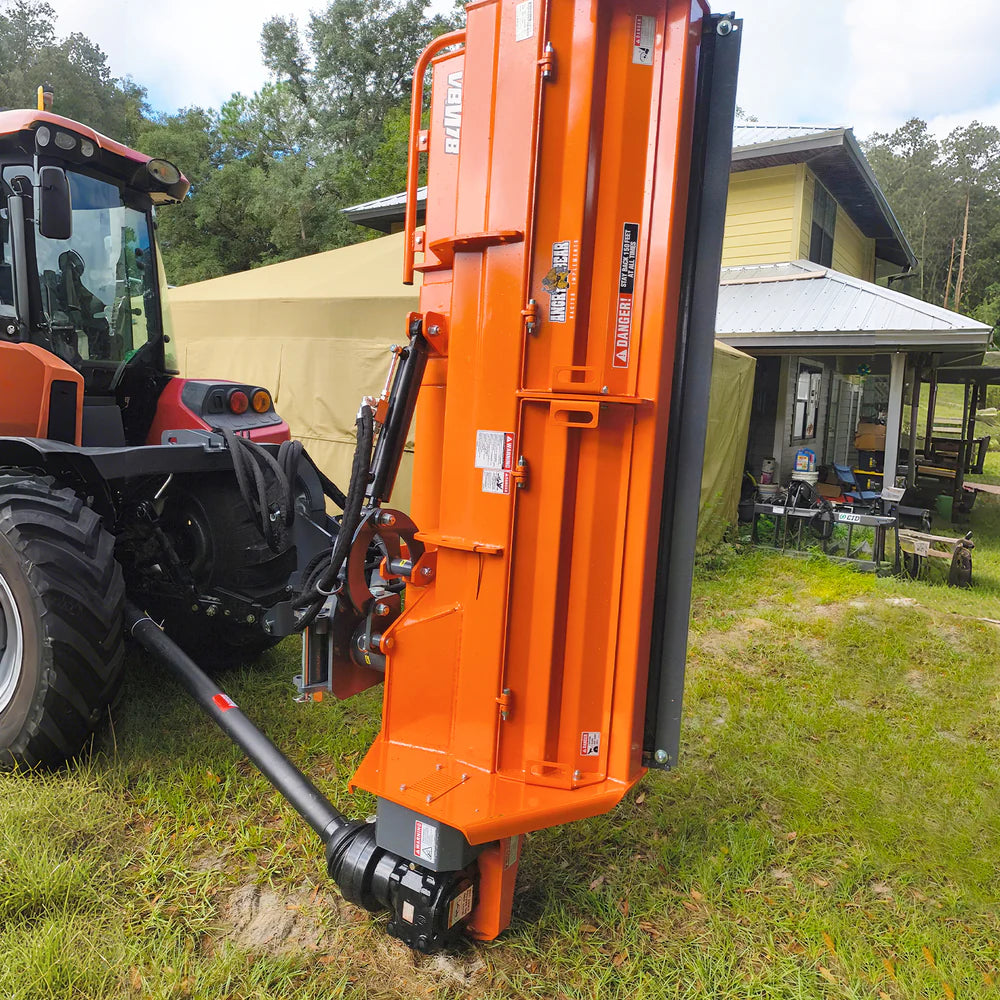 MechMaxx 78" Heavy Duty 3 Point Offset Ditch Bank Verge Flail Mower Italy CMR Gearbox, 80-110HP, PTO Driven, VBM78