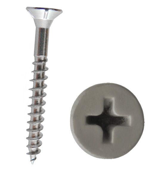 storeWALL 2 1/4″ – Size #6: Flat Head, Full Thread Zinc Screw